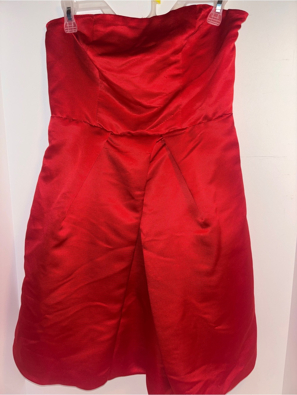 Red Strapless Cocktail Dress - Unbranded
